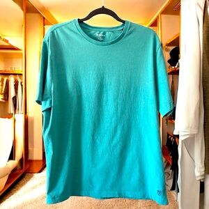 Designer Daniel Cremieux "38" Signature Teal T-Shirt large luxury tee preppy